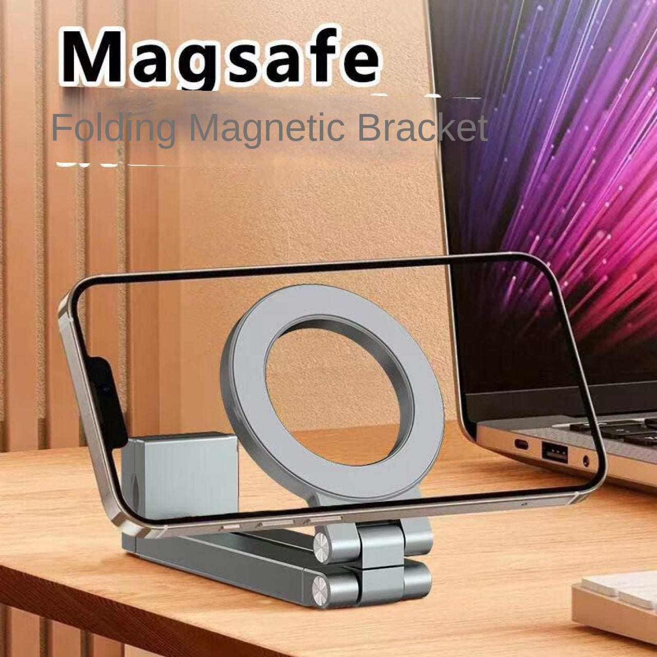 New Magnetic Phone Holder Magsafe Travel Portable 360-Degree Rotating Desktop Foldable Rotating Travel Stand